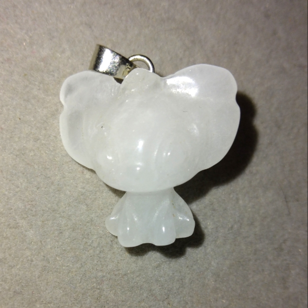 Crystal stitch pendant #1